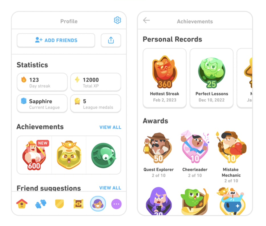 Duolingo Uses Gamification Elements to Improve APP UX